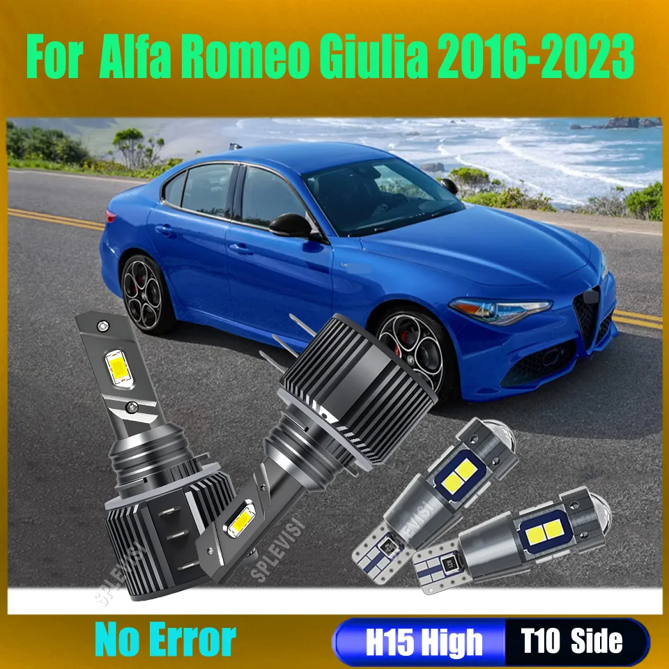 Chasing for a new driving experience Led Headlight Main Beam Side Light 12v- For Alfa Romeo Giulia 2016 2017 2018 2019 2020-2023