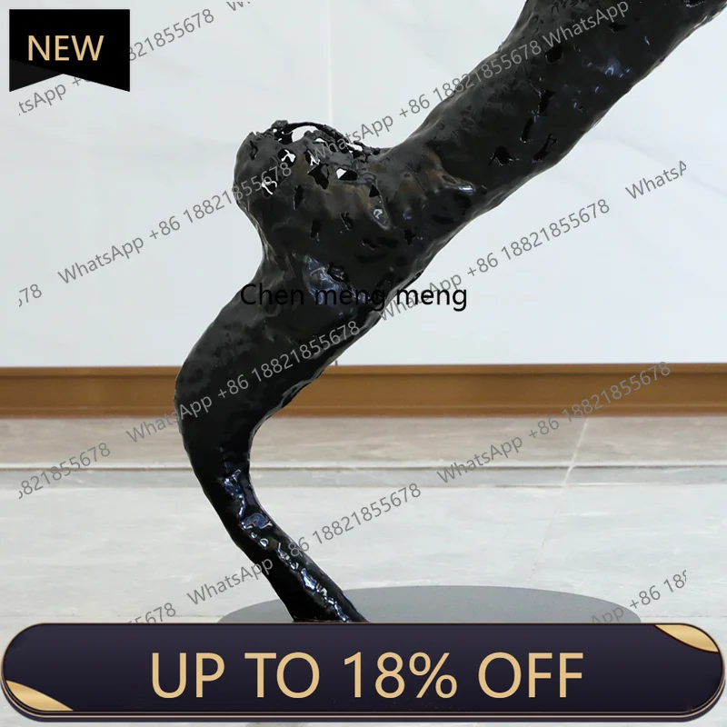 

M85 Hotel lobby sculpture art figure metal ornament large floor soft decoration