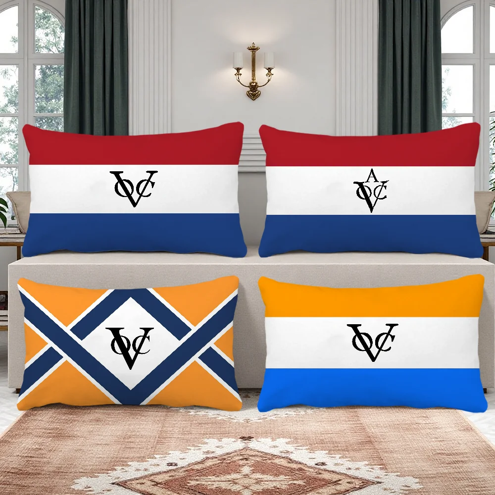 VOC Dutch East India Company Cushion Cover Rectangle Pillow Case Printing Bedside Sofa Room Home Decoration Pillowcase