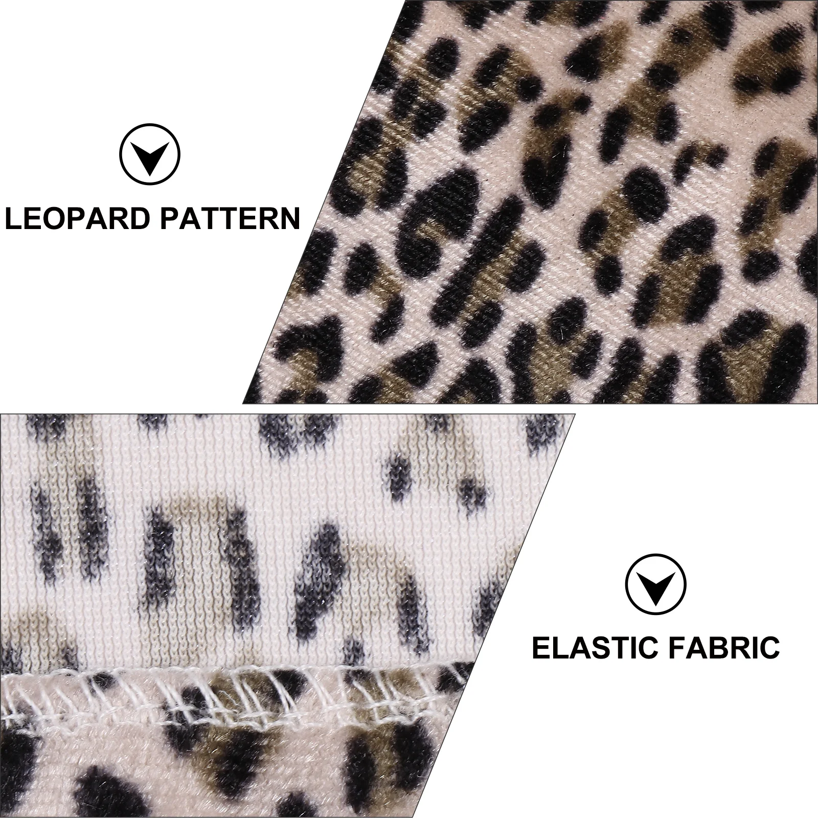 3 قطع ليوبارد طباعة القطن عمامة قبعات المستشفى الأذن القبعات القطنية قبعة لينة تنفس