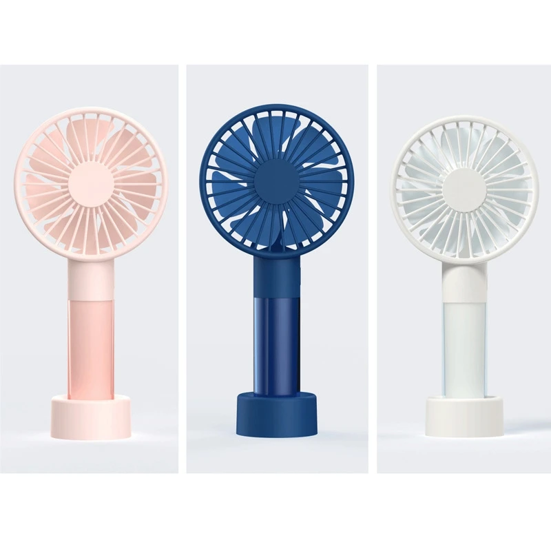 

HOT SALE 1200Mah Mini Handheld Fan With Base Portable USB Rechargeable Desktop Fan For Office Outdoor Travel