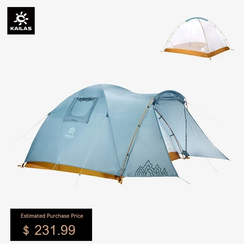 

KAILAS STAR NIGHT III Hiking Tent Ultralight 3-4 Person Double Layer Windproof Outdoor Camping Waterproof Tourist Tent KT2203213