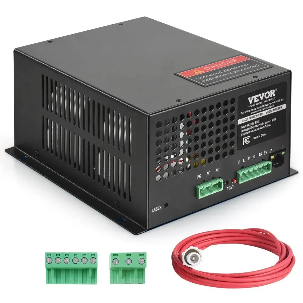 60w CO2 チューブ電源ユニット彫刻および切断機用高効率密閉電源