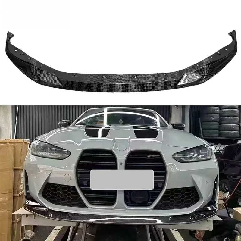 Wholesale High Quality Carbon Fiber Front Lip Splitter For BMW G80 M3 G82 M4 2021+ R44 Style Direct Replacement Exterior Parts