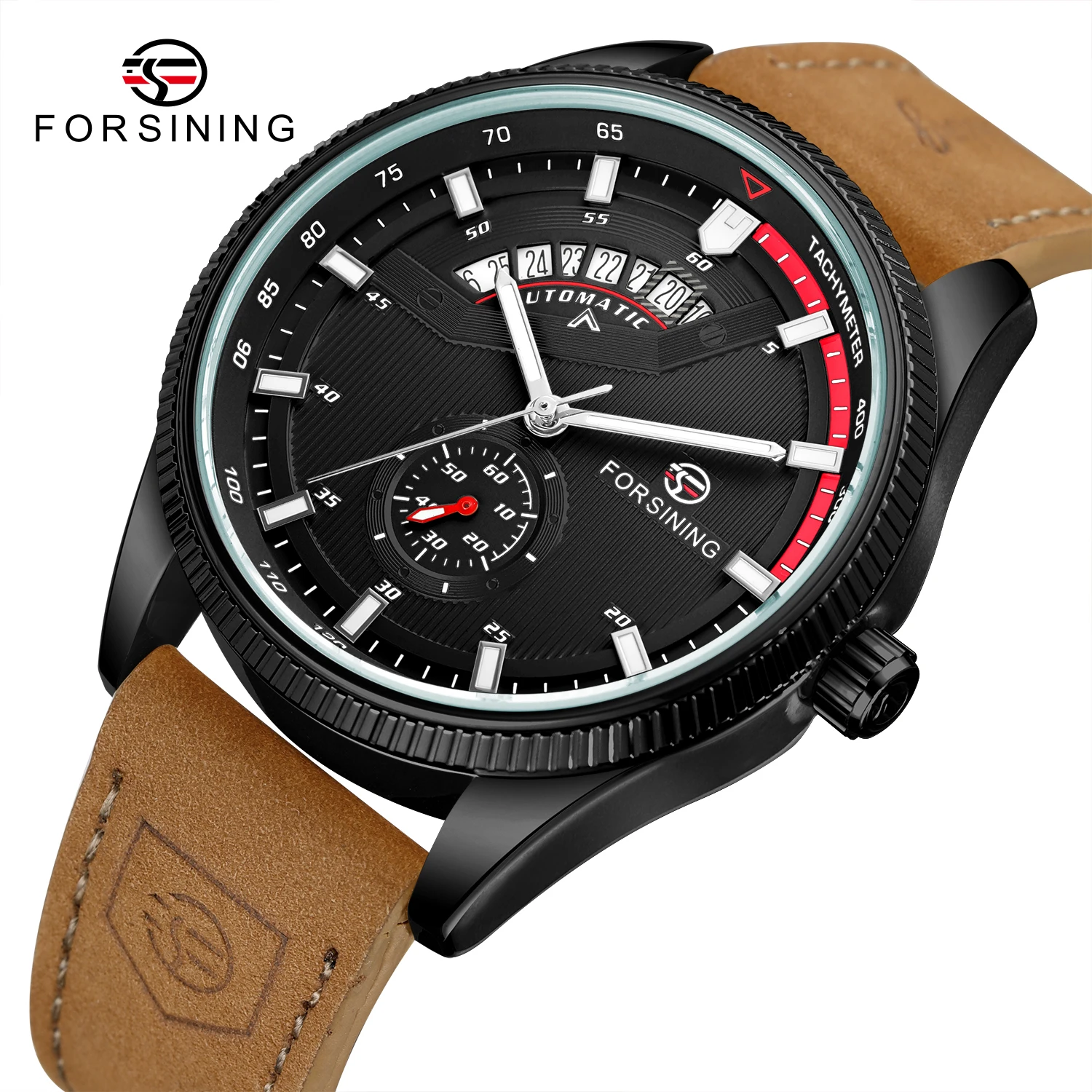 

Luxury Brand Date Men Automatic Watches Sport Style Men's Mechanical Wristwatch Military Leather Wrist Watch Man Clock