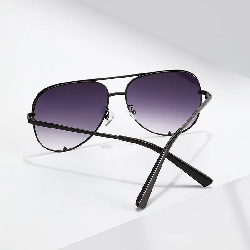 European And American Retro Style Double Beam Toad Mirror Men and Women Metal Sunglasses image 5