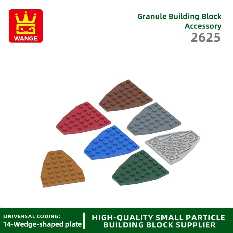 

Wange 22 шт./партия 2625 6x7 клиновидные строительные блоки Moc корабль лодка нижняя часть Аксессуары Совместимые с кирпичами детские игрушки Подарочная коробка