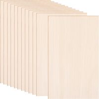 5 Pack Basswood Sheets Thin Plywood Balsa Wood Boards for Crafts, Laser Cutting, Wood Burning and Drawing