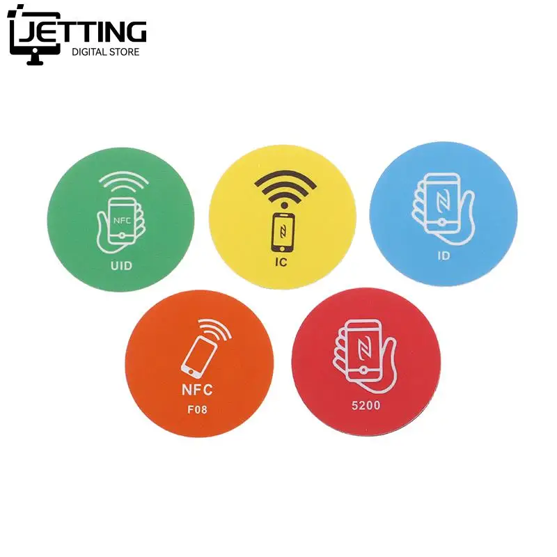 RFID 125KHz EM4305 T5577 Rewritable Sticker Keytag Anti Metal Interference Label Writable Key Token Tag Card Duplicate Clone 1Pc