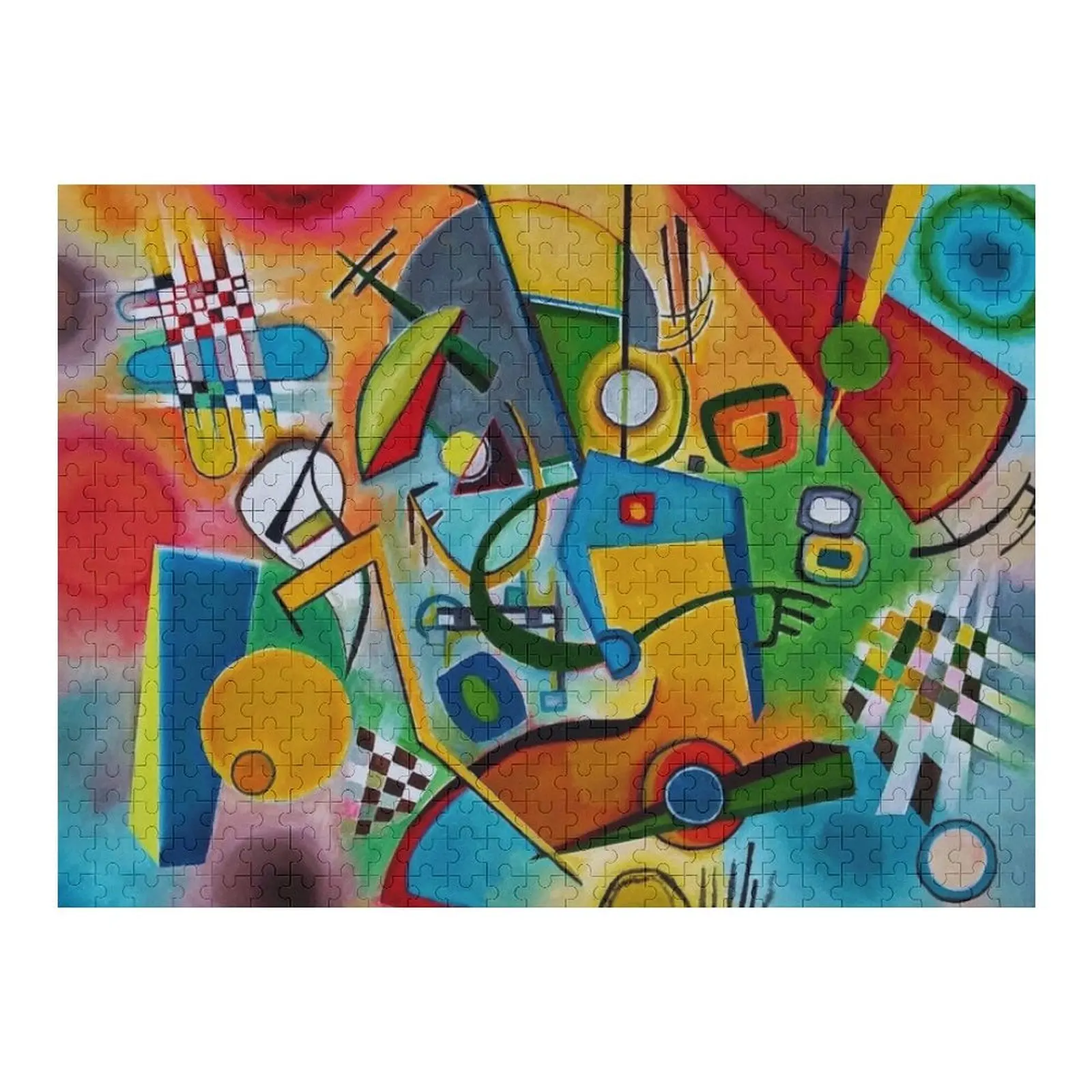 

Kandinsky abstract art Jigsaw Puzzle Customized Gifts For Kids Personalized Toy Adult Wooden Personalized Child Gift Puzzle