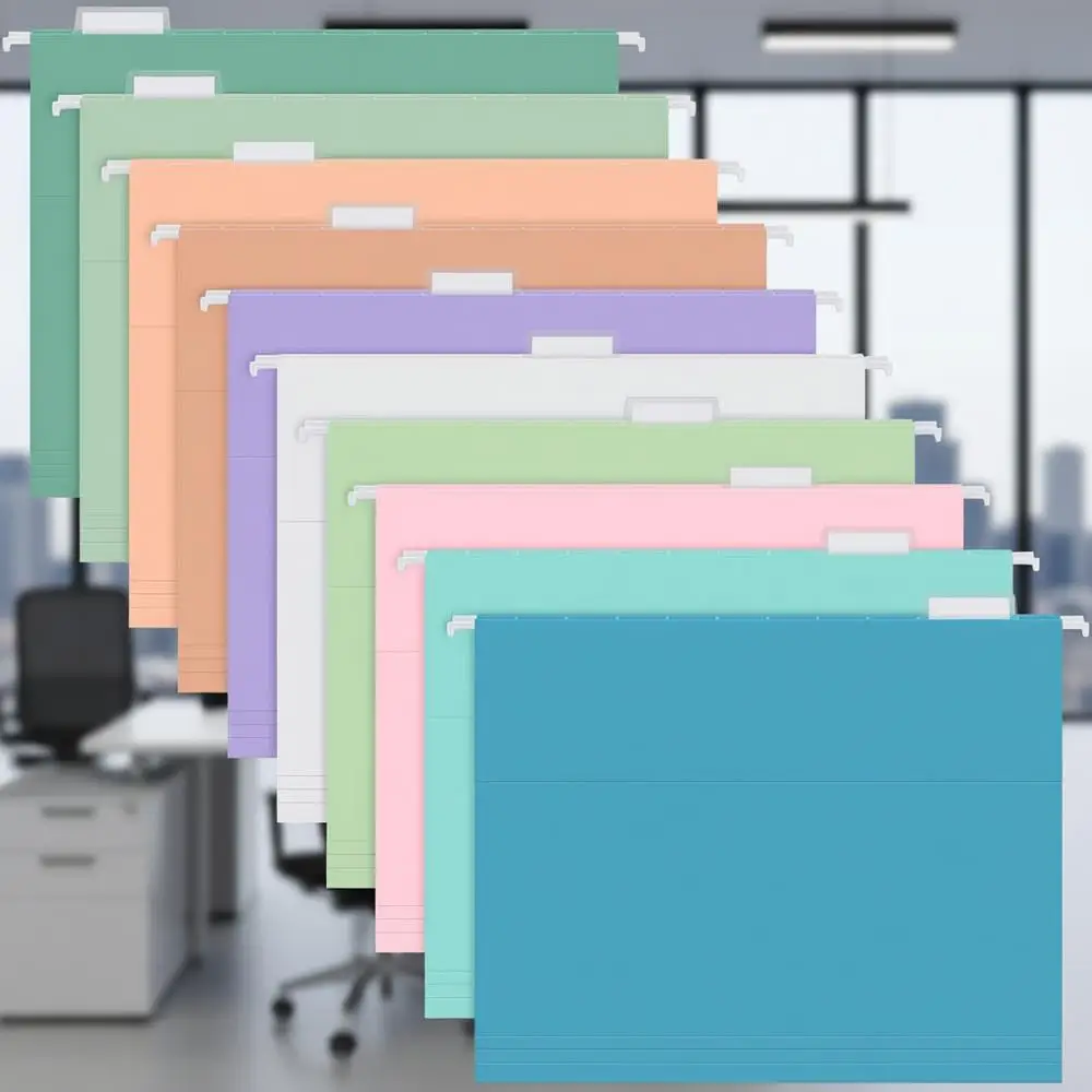 

Органайзер для документов на 30 карманов, формат Letter, с регулируемыми разделителями 1/5-го сложения, набор из 10 пастельных цветов – для офиса и дома