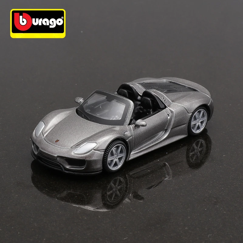 Echte bburago 1:64 bmw porsche ford öffentliche legierung spielzeug auto modell 2 türen geöffnet metall druckguss spielzeug junge geschenke sammeln verzierungen