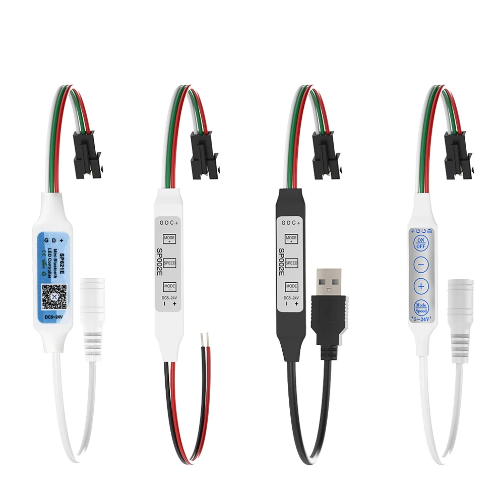 

Mini 3 keys 4 keys Controller SP002E WS2812B WS2811 USB for WS2812 LED Light Strip Pixel LED Strip Light Power Bank TV DC5V-24V