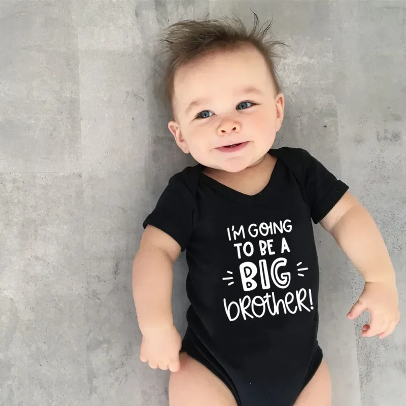 I'm Going to Be a Big Brother Pregnancy Announcement Romper Clothes Infant Newborn Boys Girls Jumpsuit Baby Shower Gifts