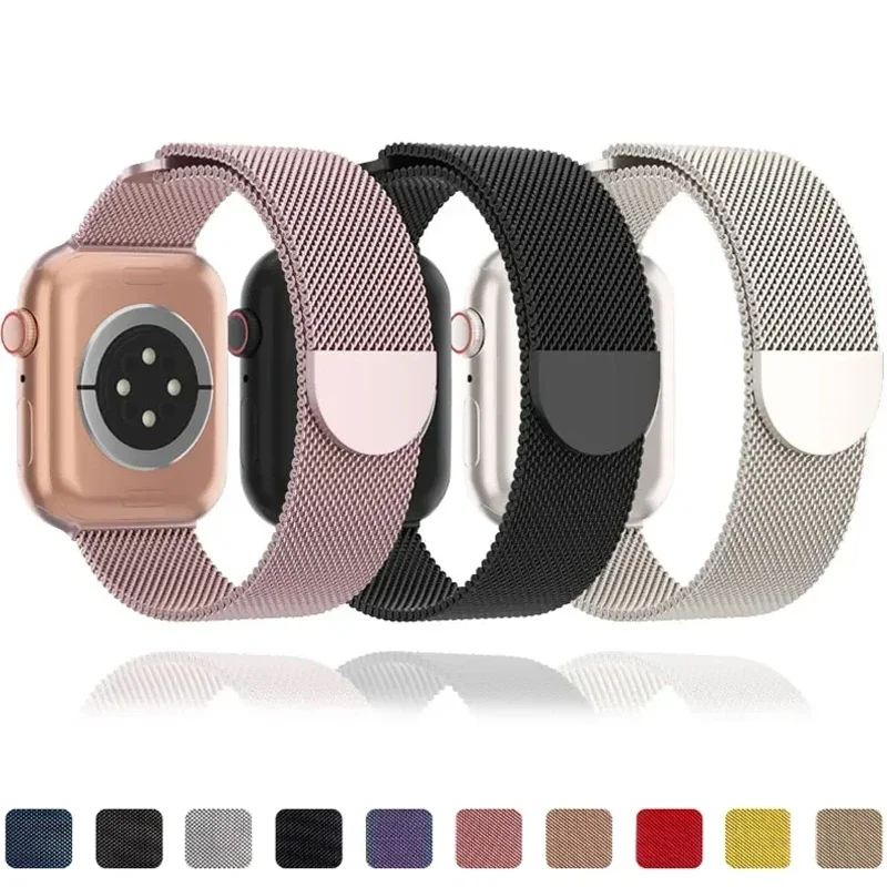 Milanaise-Schlaufenarmbänder für Apple Watch 10 Band 44 mm 40 mm 45 mm 49 mm 41 mm 46 38 mm 42 mm