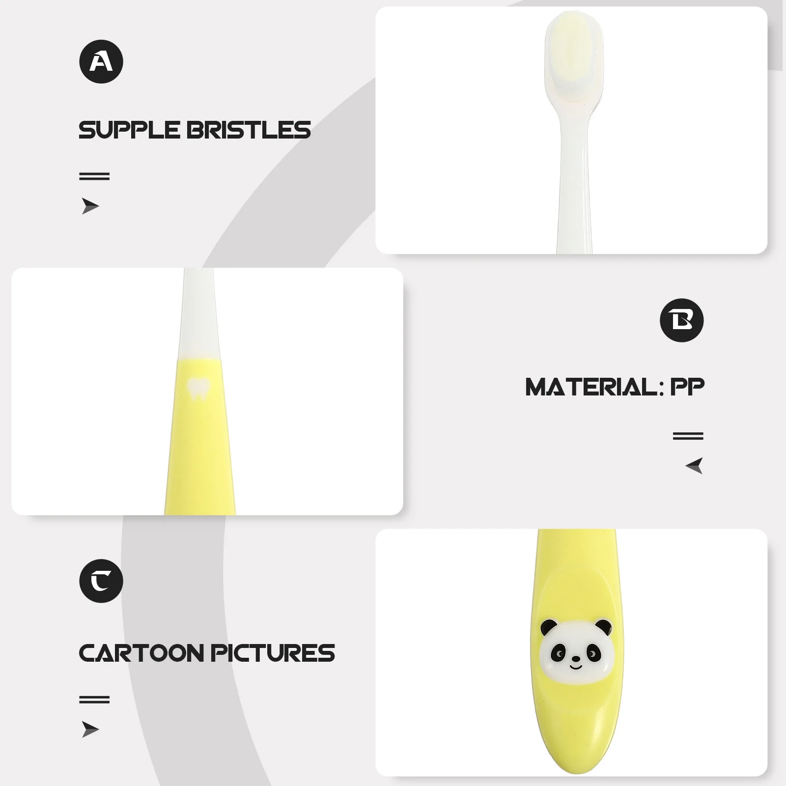 1 قطعة فرشاة الأسنان اليدوية شعيرات ناعمة مقبض غير قابل للانزلاق مناسبة لتنظيف الأسنان أداة العناية بالفم مع التخزين #2