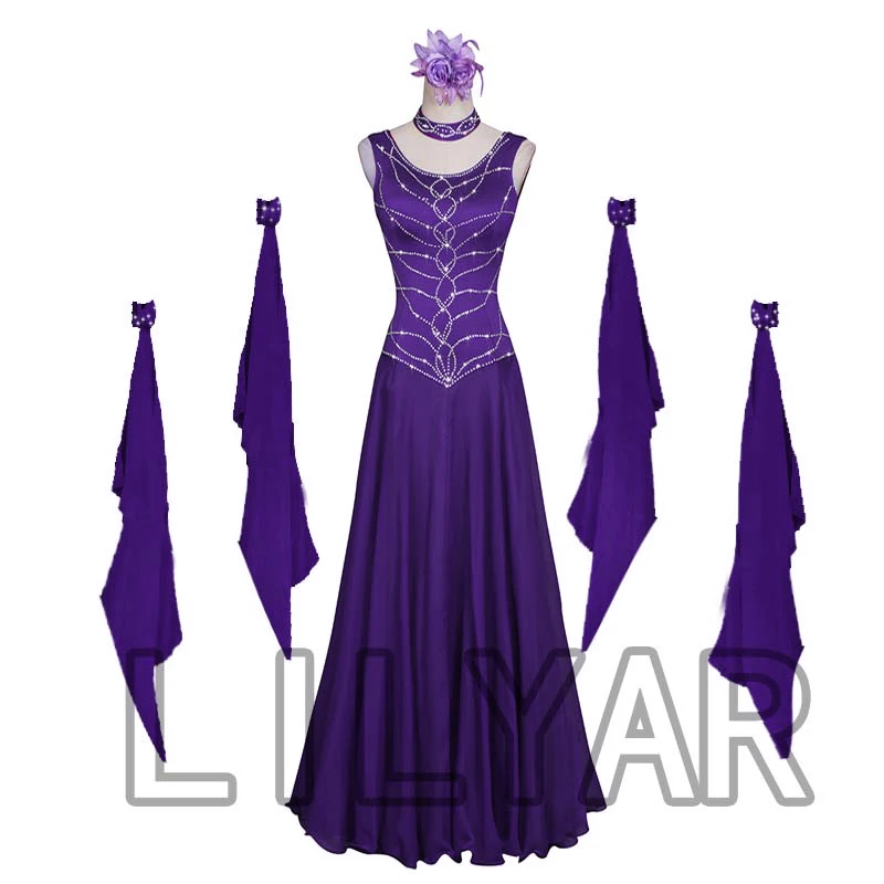 Ballroom Dance Dress Standard Skirt Competition Dress Costumes Performing Dress Customize New Arrival Adult Kids