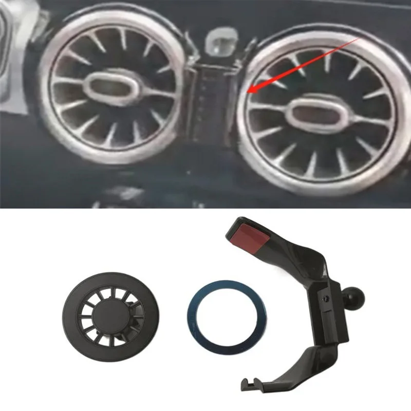 1Set ABS  Material For 2020-2025 Mercedes-Benz GLB 180 200 X247 Special Car Magnetic Phone Holder Fixed Bracket Stand Mobile