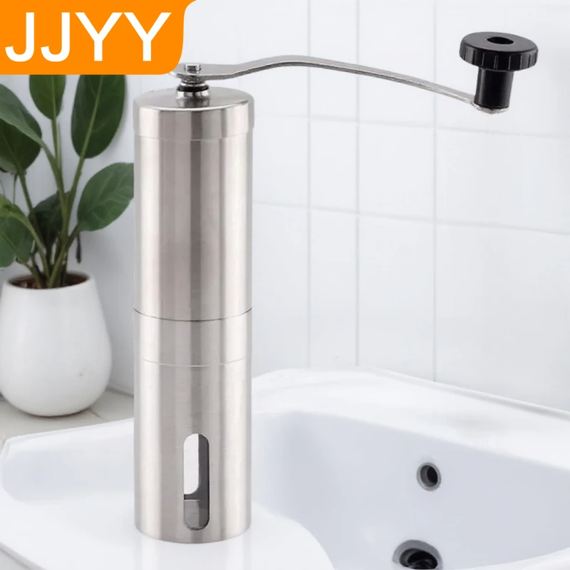 

Mini Manual Coffee Grinder Stainless Steel Handheld Burr Grinder Adjustable Coarseness for Fresh Coffee Beans
