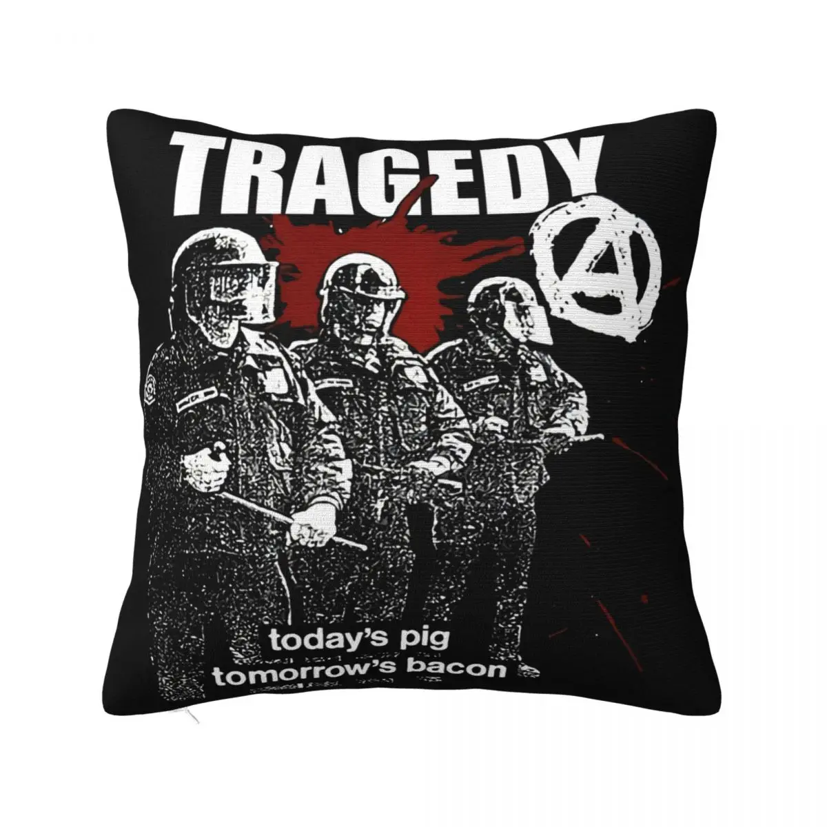 المأساة الفرقة D Beat Thrash Crust له البطل ذهب من Ashes Rise طباعة جديدة السعر المنخفض الاتجاه أي شعار كيس وسادة #1