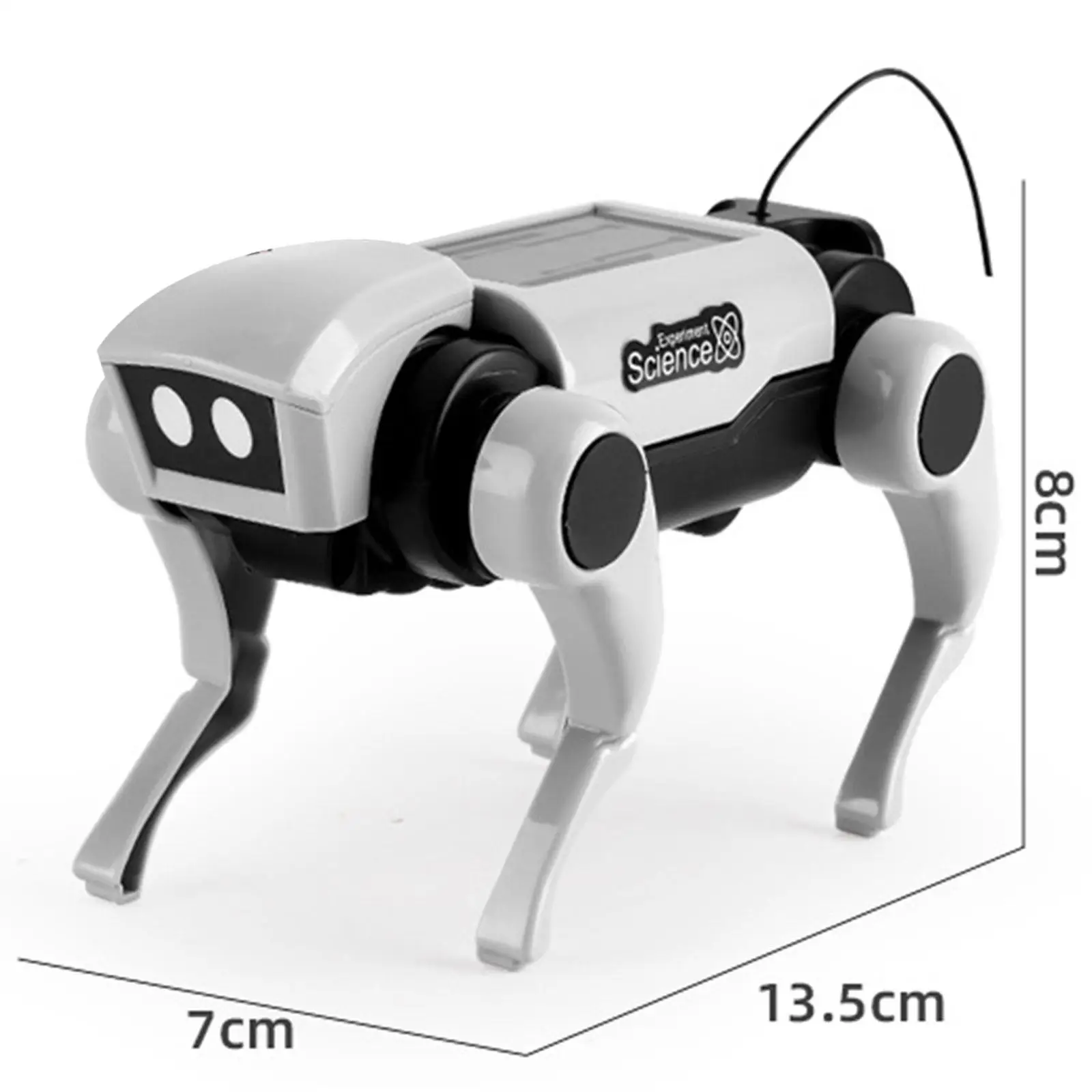 DIY Assembly Educational Toy Portable Robot Dog Assembly Toy for Unique Gifts Home Ornament Holiday Room Decor Adults and Kids