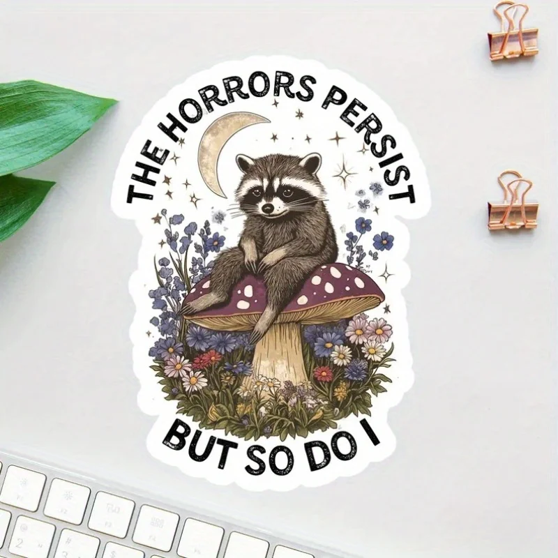 قطعة واحدة من ملصقات الفينيل اللامعة متعددة المشاهد وقابلة لإعادة الاستخدام - شارات ذاتية اللصق مقاومة للخدش والماء