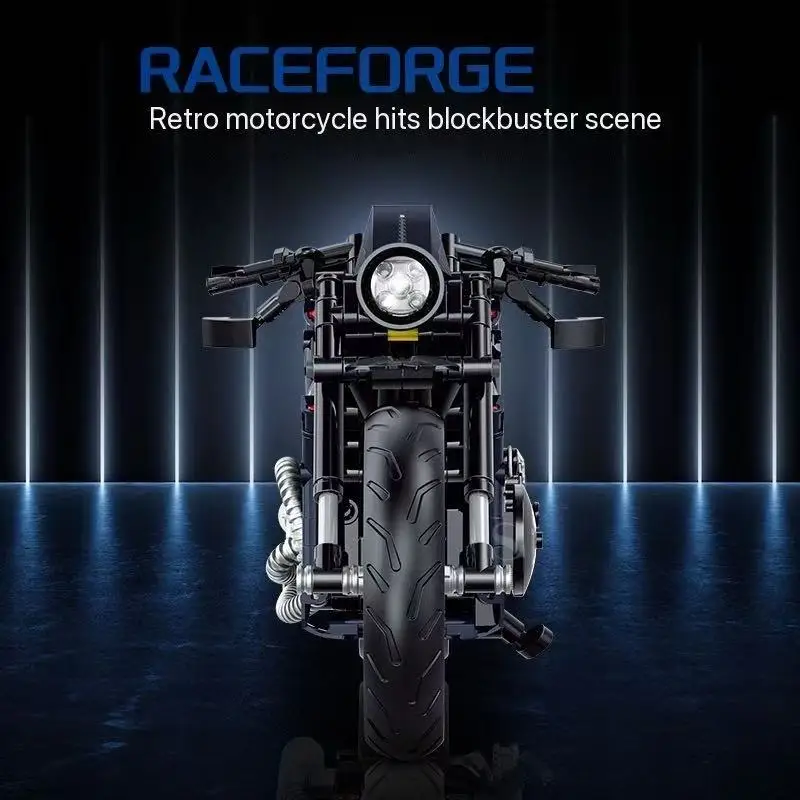 1:8 Scale Motorcycle Building Blocks Set Static Model, 562 PCS technical  Bike Kit for Adults, Collectible Motorcycle