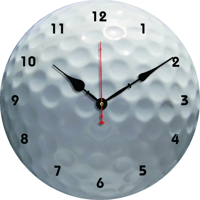 Golf Wall Clock Kitchen Decor Wall Art Silent Non Ticking Large Round Wall Clocks for Living Room Bedroom Office