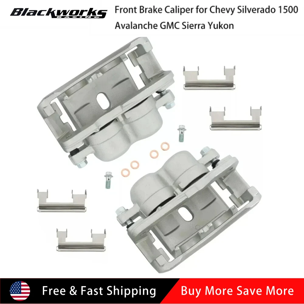 

18-B4728 18-B4729 Передняя пара (2), тормозной суппорт для Chevy Silverado 1500 Avalanche GMC Sierra Yukon