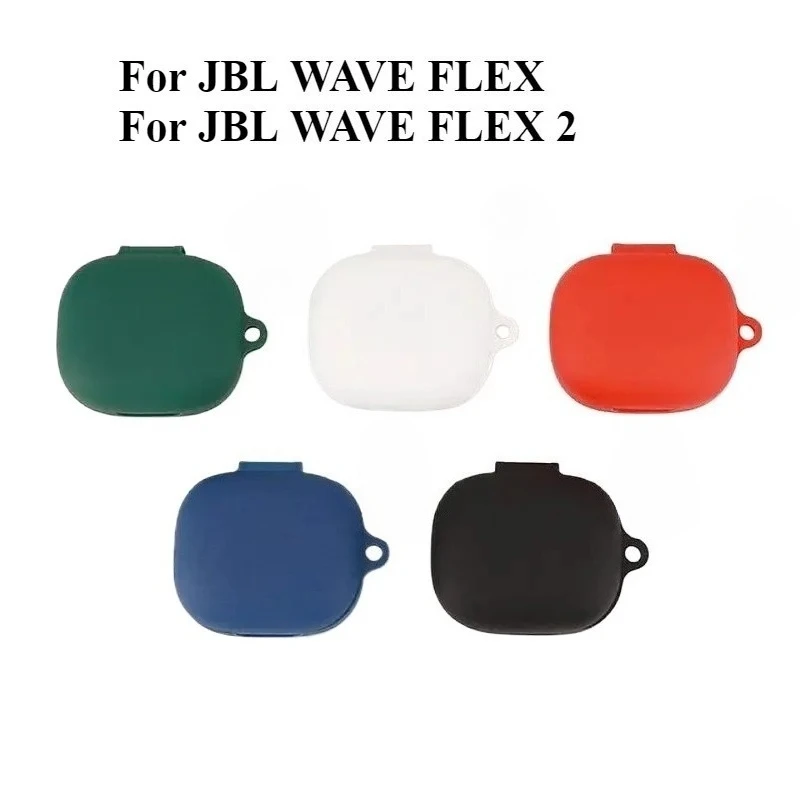 

Earphone Protective Cover Cases For JBL WAVE FLEX 2 Soft Silicone Case For JBL WAVE FLEX Charging Box Protection Cover with Hook