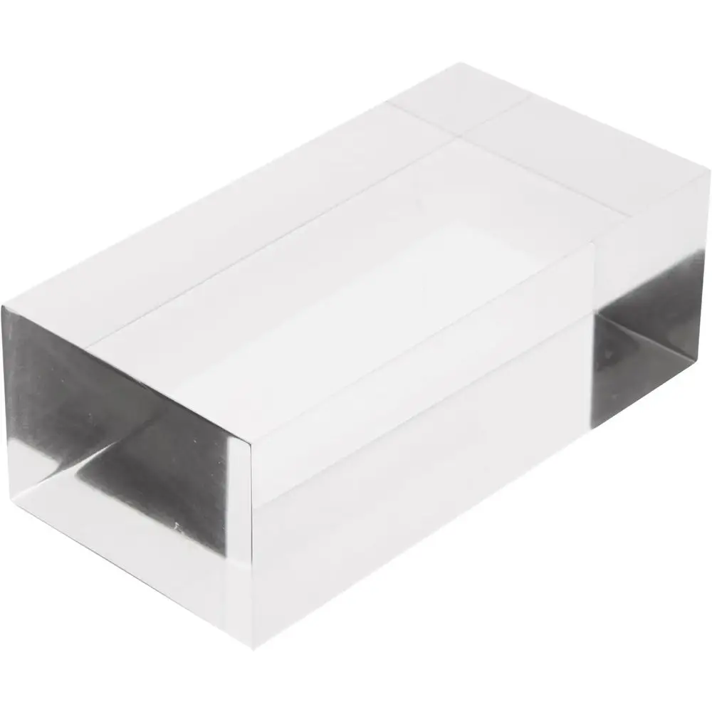

Polished Acrylic Rectangular Display Blocks, Set of 3, 1.5H x 4W x 2D