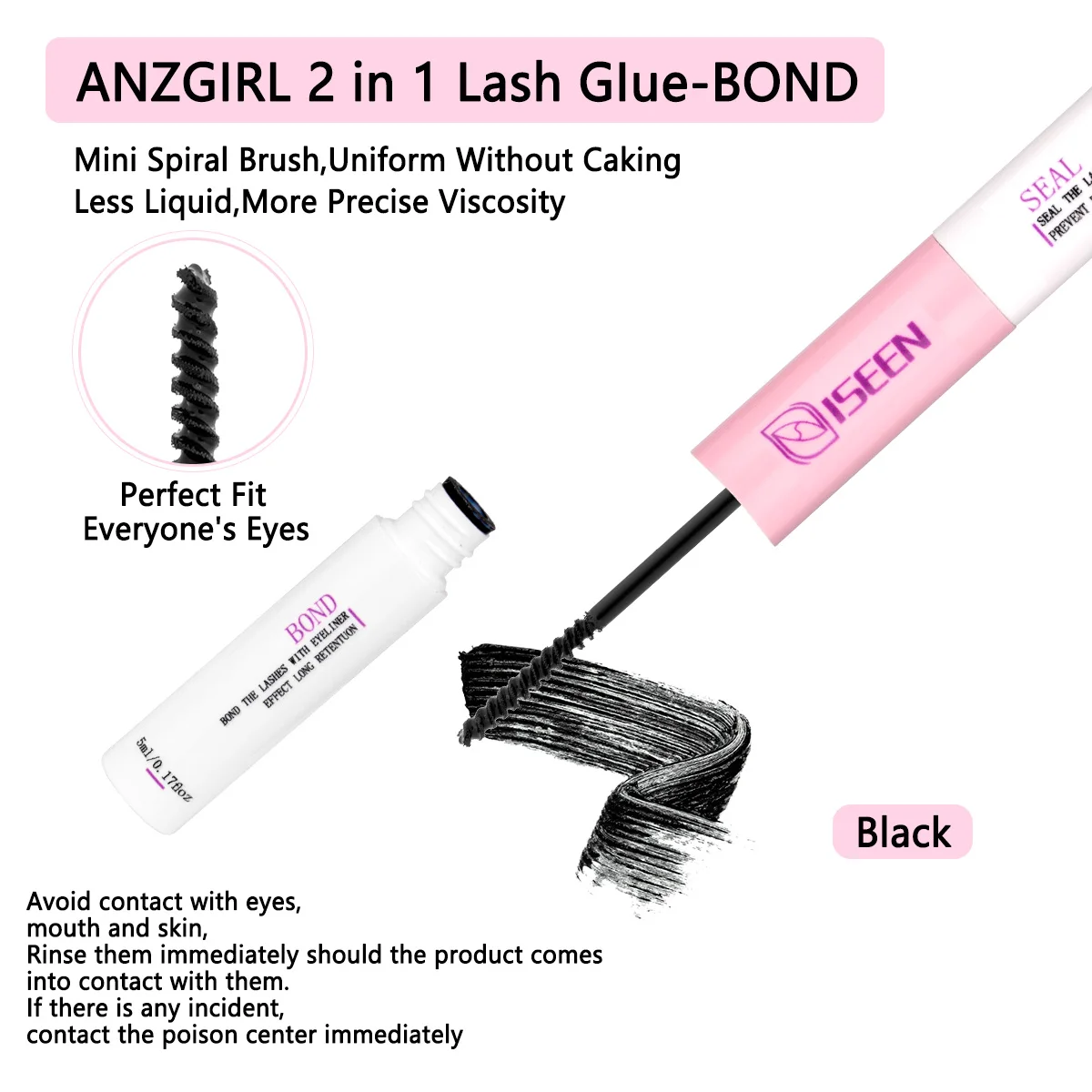 لاش بوند وختم مقاوم للماء لمجموعات الرموش سوبر عقد طويل الأمد غير مزعج رمش الغراء DIY في المنزل