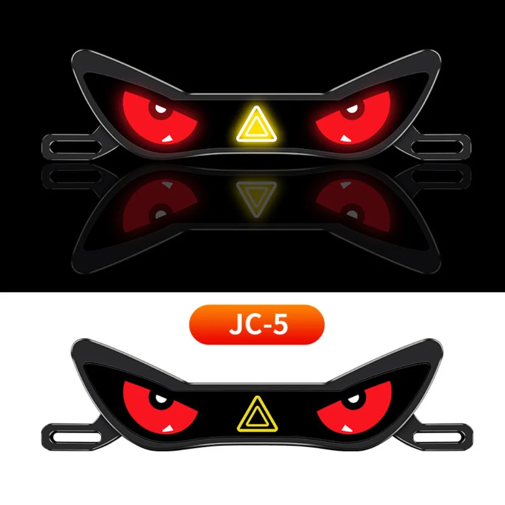 Waterproof Motorcycle License Plate Light Strobe Mode Car Decorative Tool LED License Plate Light Anti Reverse Warning