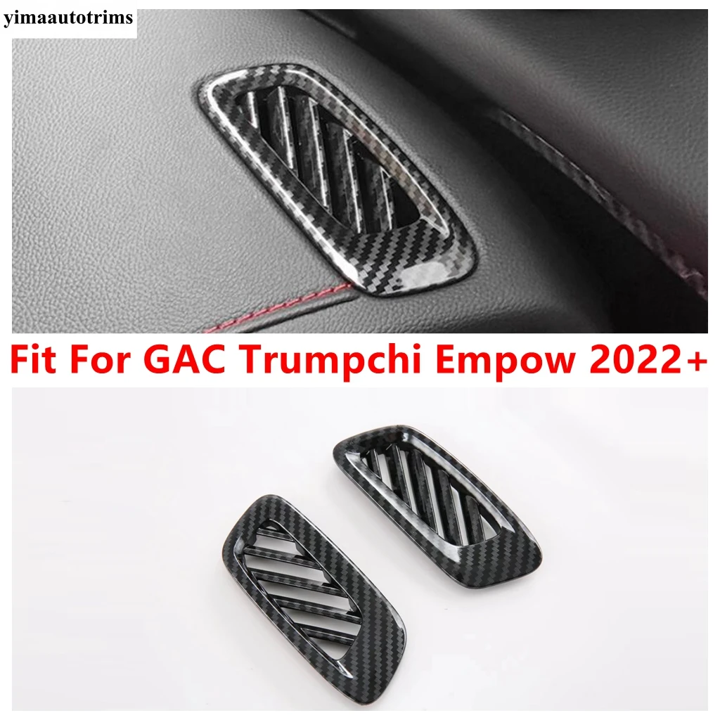 

Dashboard AC Air Conditioning Outlet Vents Frame Cover Trim For GAC Trumpchi Empow 2022 - 2024 Carbon Fiber Accessories Interior