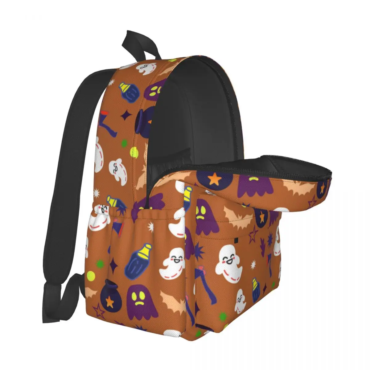 Halloween Themed Large Capacity Student Backpack Casual Fashion School Bag Travel Rucksack For Teens Women Men