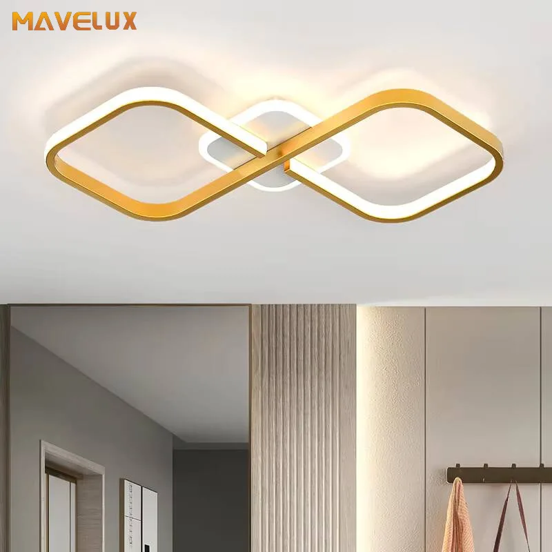 Luxury Gold Corridor Ceiling Light Creative LED Bedroom Balcony Lobby Lighting Nordic Living Room Entrance LED Ceiling Lighting