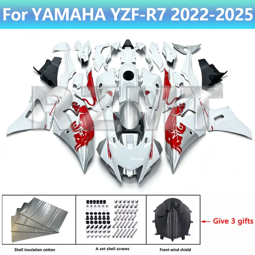 Motorcycle Fairing Set For YAMAHA YZF-R7 2022-2025 In Stock YZF R7 Body Kit Decoration Plastic Guard Plate Shell Injection