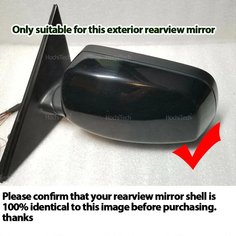 Car Side Door Rearview Side Balck Carbon Fiber Style Mirror Cover Caps for BMW 5 6 Series E60 E61 E63 E64 2003-2010
