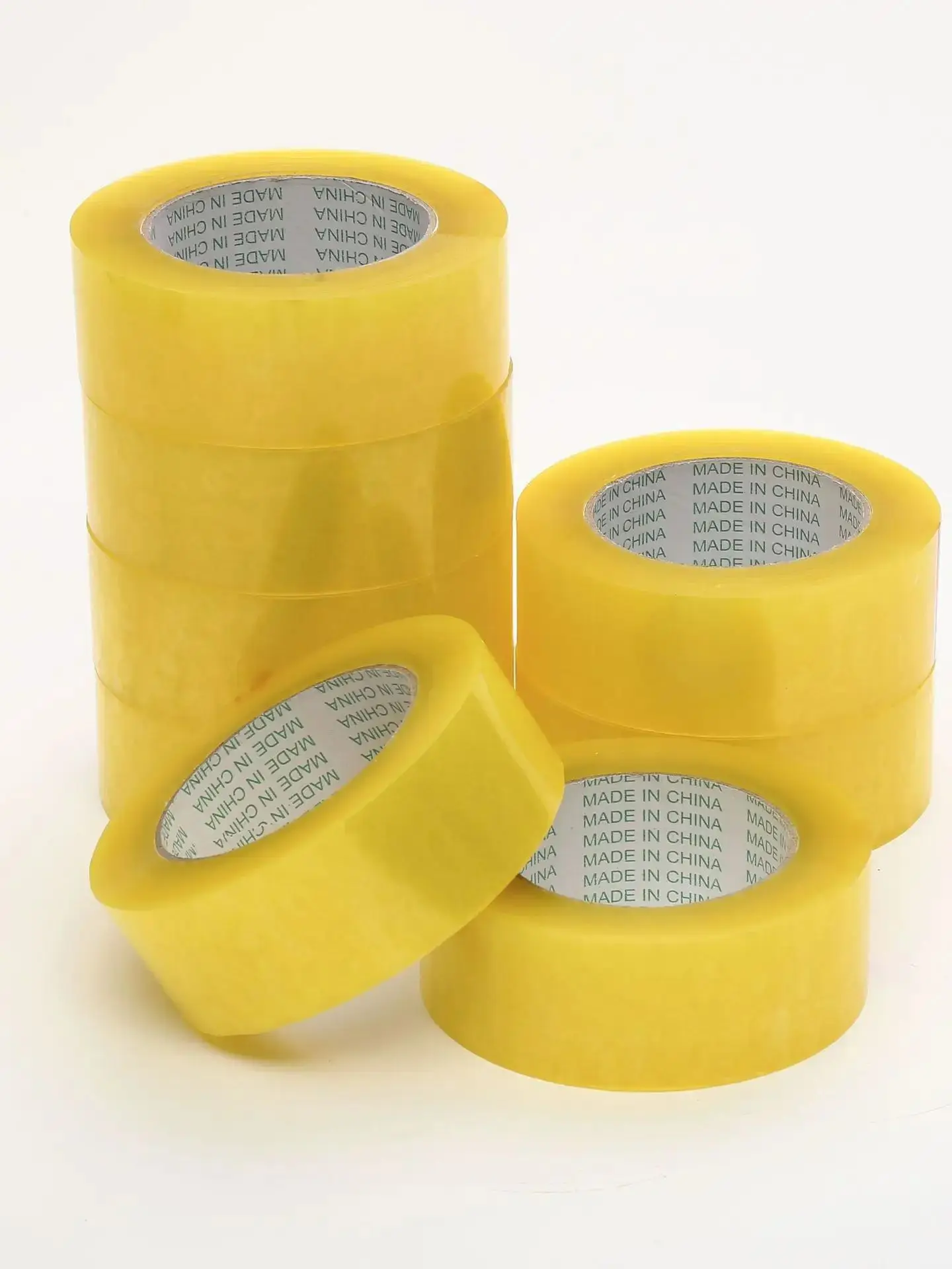 透明包装テープ 6本セット 1.65インチ×19ヤード 超強力詰め替えロール 配送・郵送用 合計114ヤード