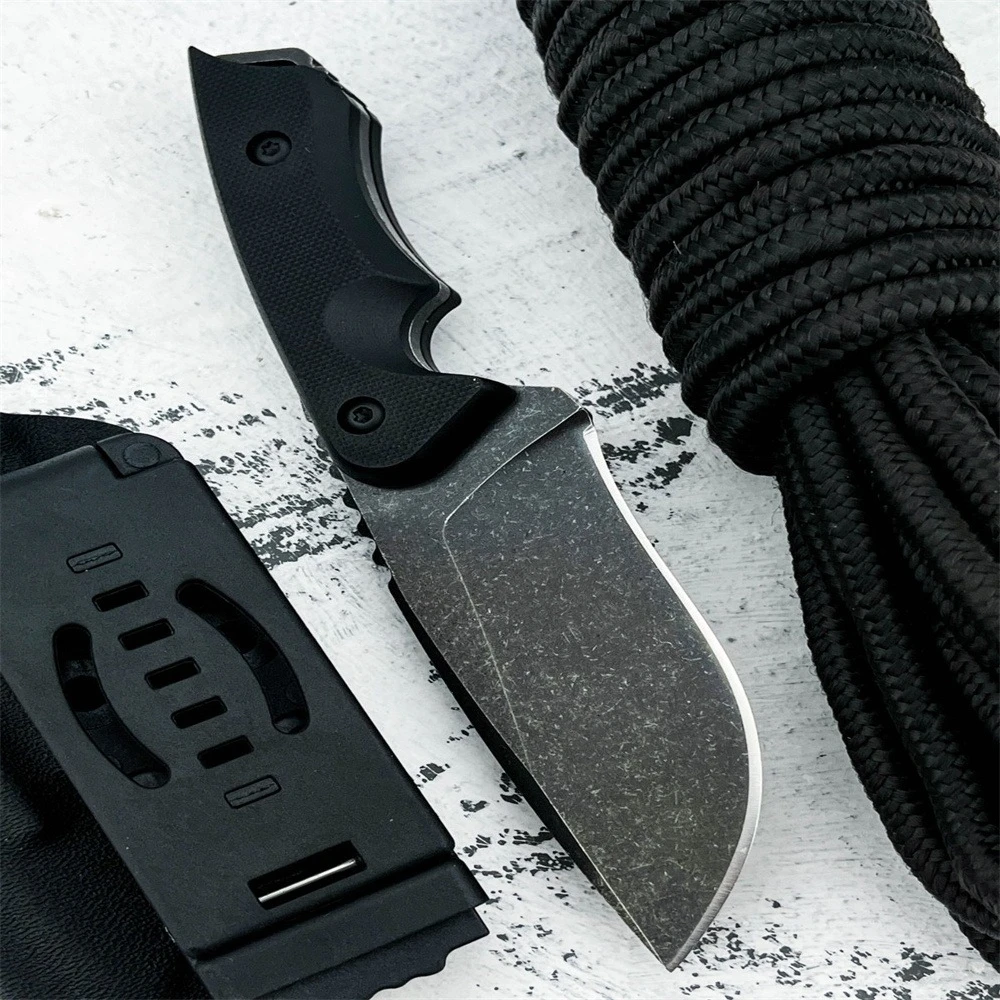 

Нож с фиксированным клинком EDC для активного отдыха с ножнами, лезвие 7Cr13Mov, рукоять G10, портативный, прочный, для кемпинга, походов, рыбалки