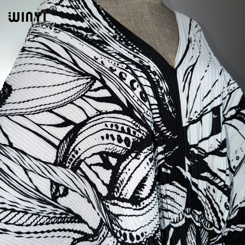 Sukienka WINYI z frędzlami, plisowana, damska, marszczona, luźna, w stylu boho, długa, typu robe, maxi, damska, vestidos, na wakacje, imprezę, elegancka, plisowana sukienka