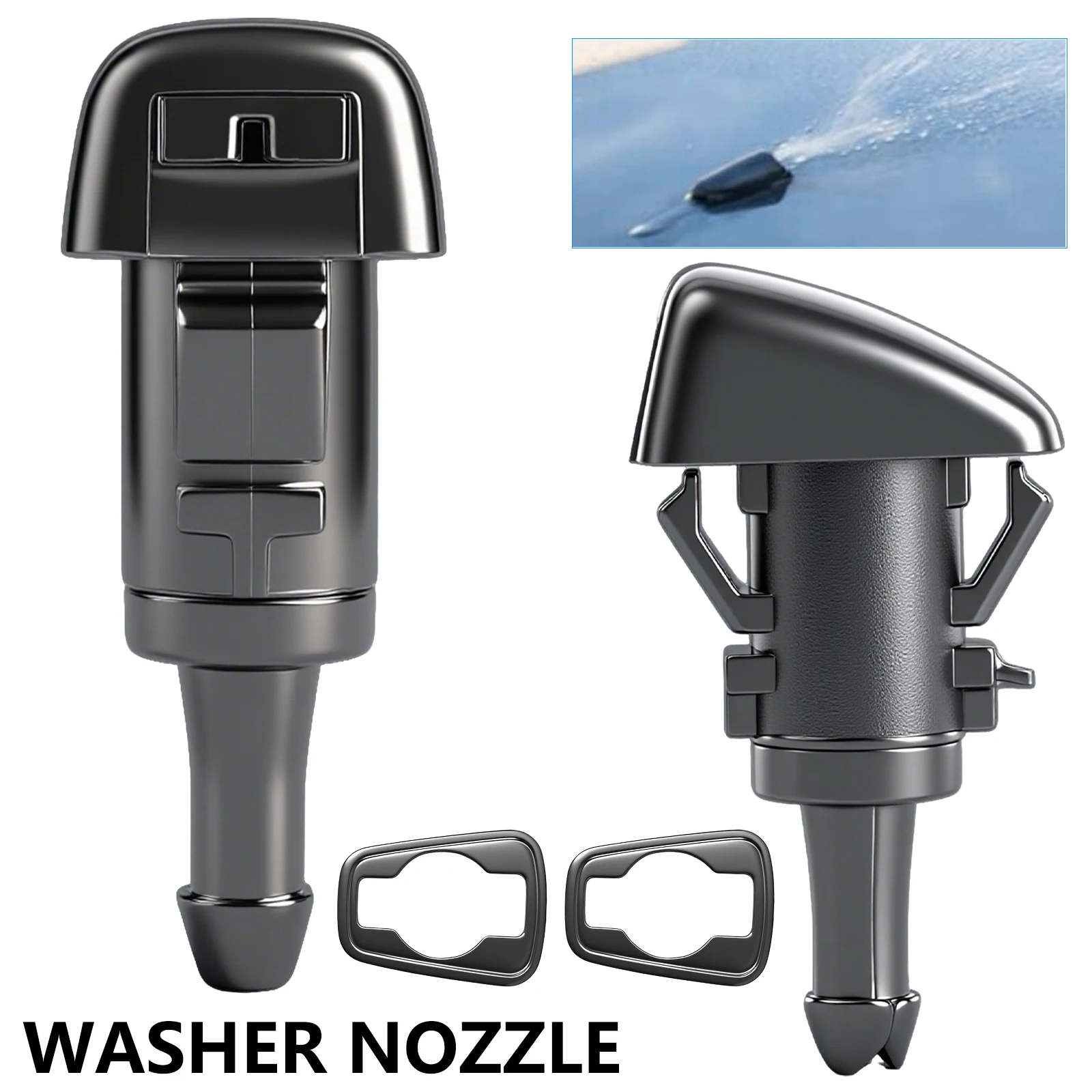 2Pcs Front Windshield Windscreen Wiper Washer Nozzle Jet Clean Window For Subaru Impreza WRX STI 2008 2009 2011 2012 2013 2014