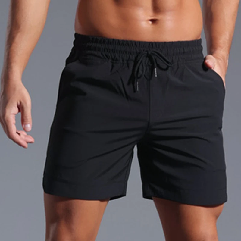 Men Summer Running Shorts Men Sportswear Elastic Quick Dry Workout Training Male Short Pants Clothing Gym Fitness Sport Shorts
