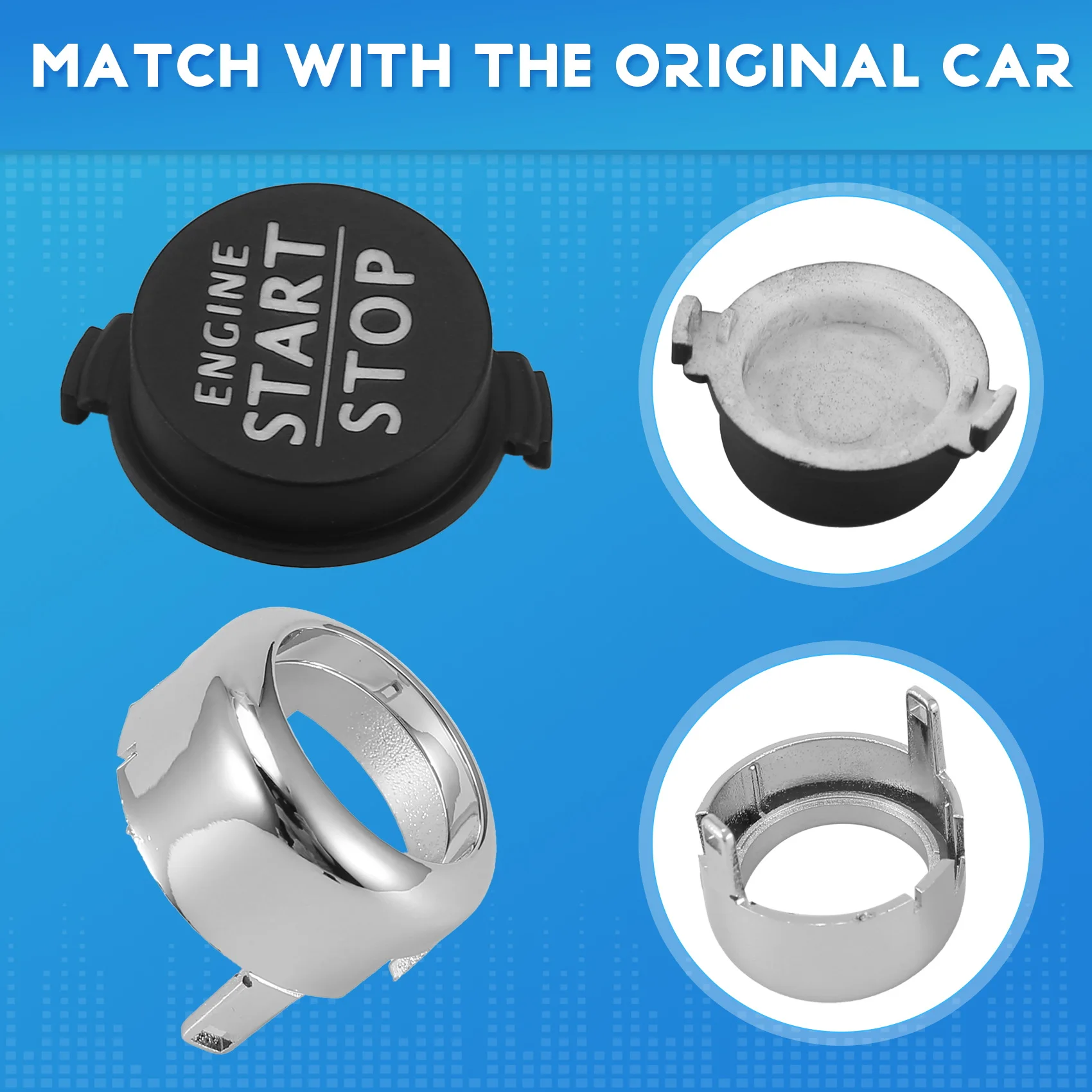 Easy To Use Car Engine Start Stop Ignition Button Switch Cover 3W0959839c For Bentley Continental GT GTC Flying Spur 2006-2012
