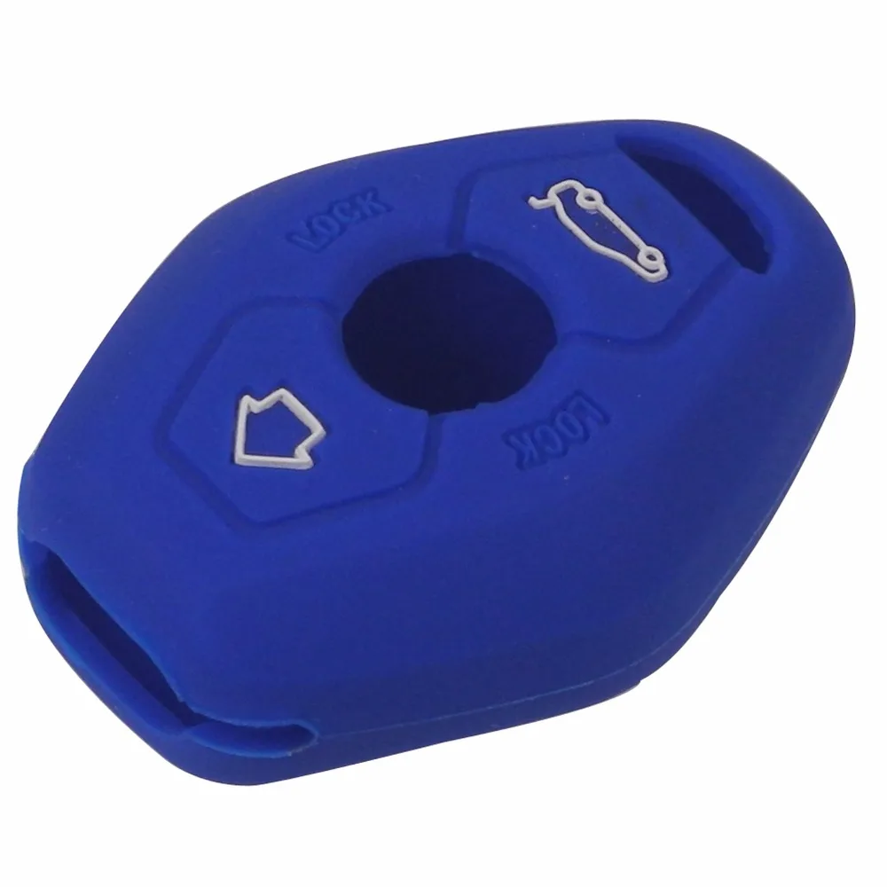 jingyuqin 3B Remote Silicone Key Case Car Styling Cover For BMW X3 X5 Z3 Z4 3 5 7 Series E38 E39 E46 E83 FOB Set Protective