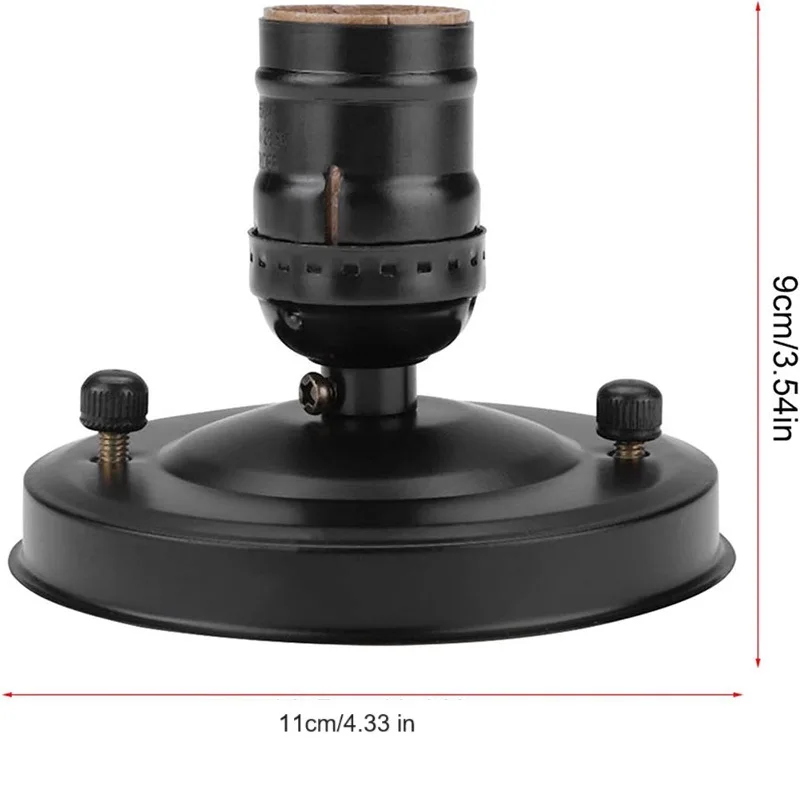 Vintage Industrial E26 Ceiling Wall Light Base Holder Retro E27 Base Edison Bulb Lamp Screw Socket Holder for Home Decoration