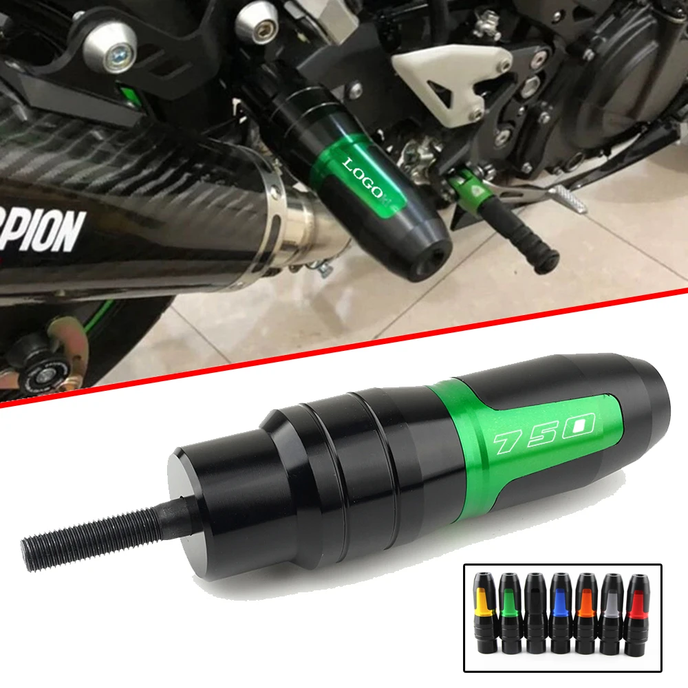 High Quality Mtorcycle Accessories Frame Anti Crash Pad Exhaust Sliders Protector Falling Protection For KAWASAKI Z750 Z 750