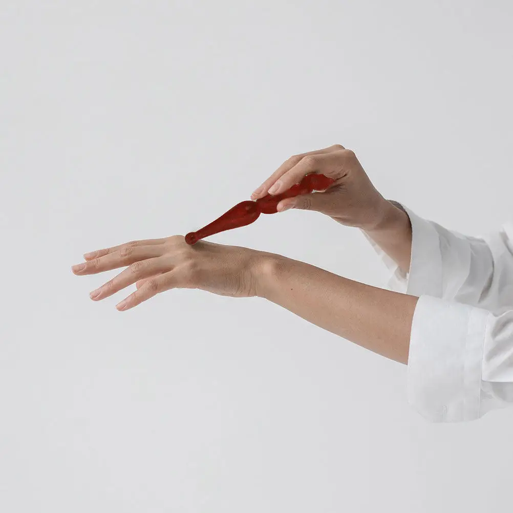 

Набор из 4 деревянных массажных палочек для тела и лица, инструмент для точечного массажа, с круглыми бусинами, ручной массажер для акупрессуры, уход за кожей