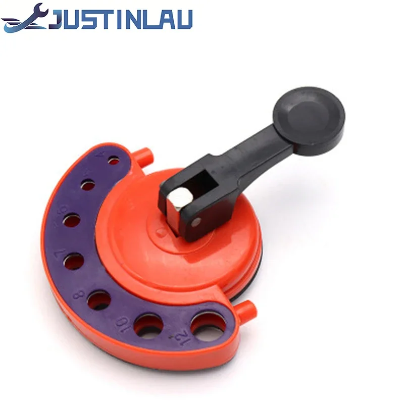 JUSTINLAU 4-12mm Adjustable Diamond Drill Bit Tile Glass Hole Saw Core Bit Guide With Vacuum Base Sucker Tile Glass openings