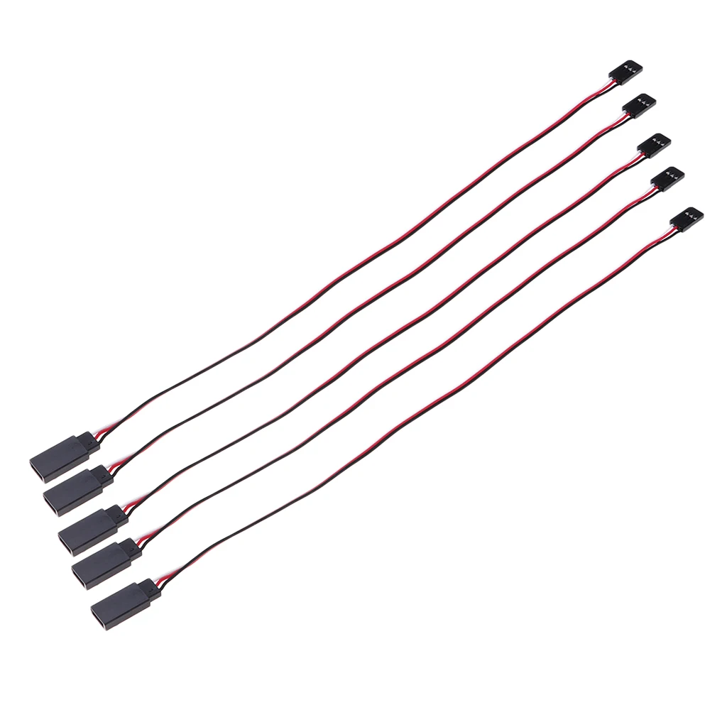 5pcs 3Pin 30cm Servo Motor Extension Lead Wire for Futaba RC